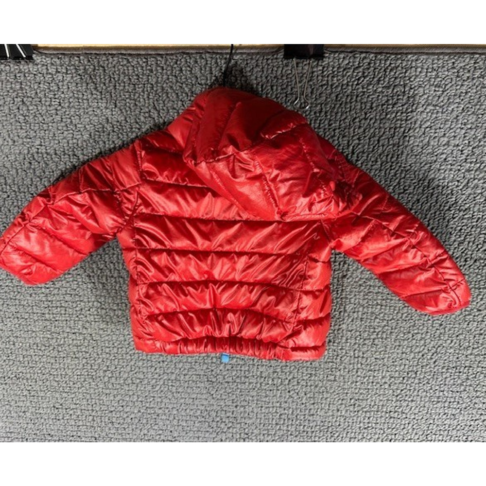 Primary Cherry Red Infant Lightweight Puffer Jacket Gender Neutral 6-12 Months - Picture 5 of 6